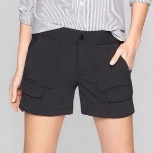 Athleta Trekkie Cargo Short 4" Black